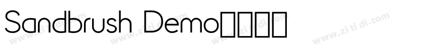 Sandbrush Demo字体转换